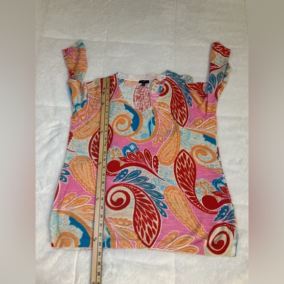 Talbots Colorful Paisley Women's Top - Picture 4 of 6